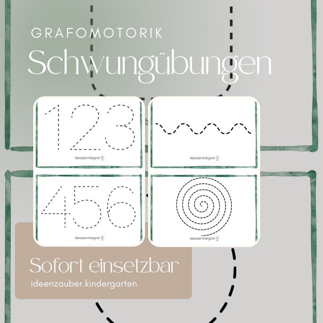 Grafomotorik: Fit für den Stift - Schwungübungen