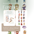 Zuordnungsspiel Fasching