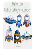 Geburtstagskalender RAKETEN und UFO's: Thema Weltraum