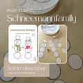 Schneemann Family Würfelspiel
