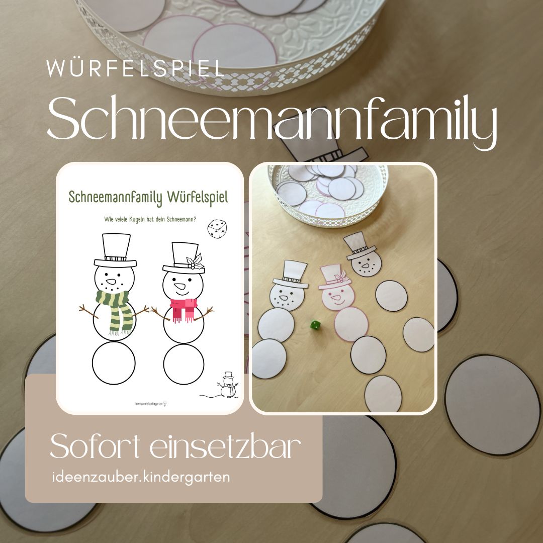 Schneemann Family Würfelspiel