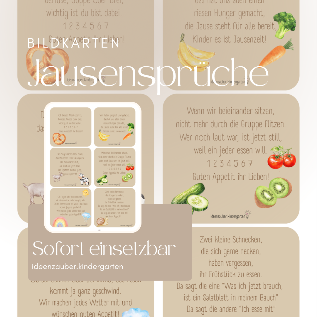 Jausensprüche Bildkarten