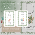 Schreibvorlage ABC: Alphabet nachziehen