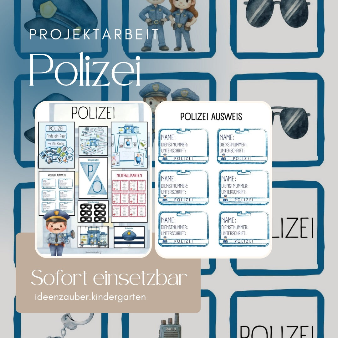 PROJEKTARBEIT Polizei - Komplettes Themenpaket