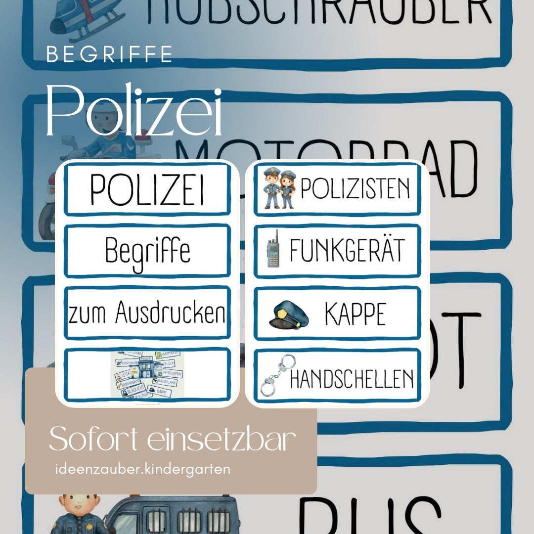 Begriffe Polizei