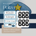 Rollenspiel POLIZEI Dienstausweis, Kappe und Verbrechermaske