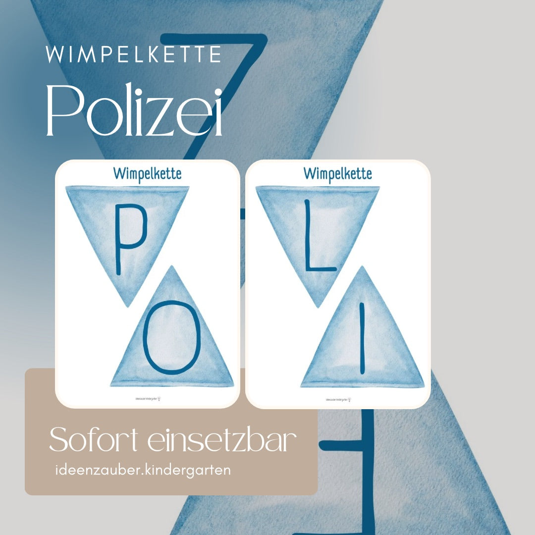 Wimpelkette POLIZEI