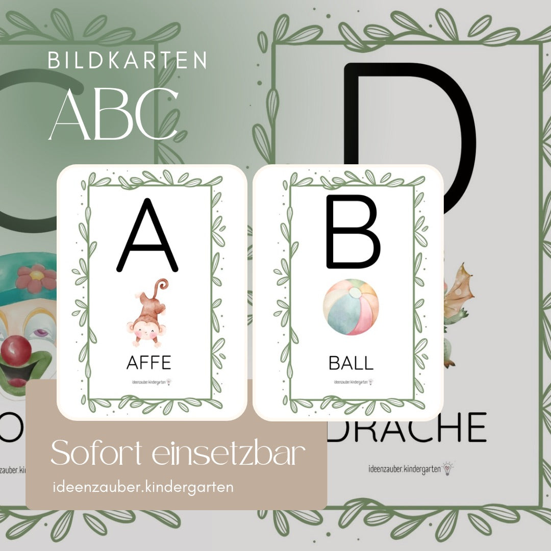 ABC: Alphabet für deinen Gruppen-, bzw. Klassenraum! Mit Beschriftung.