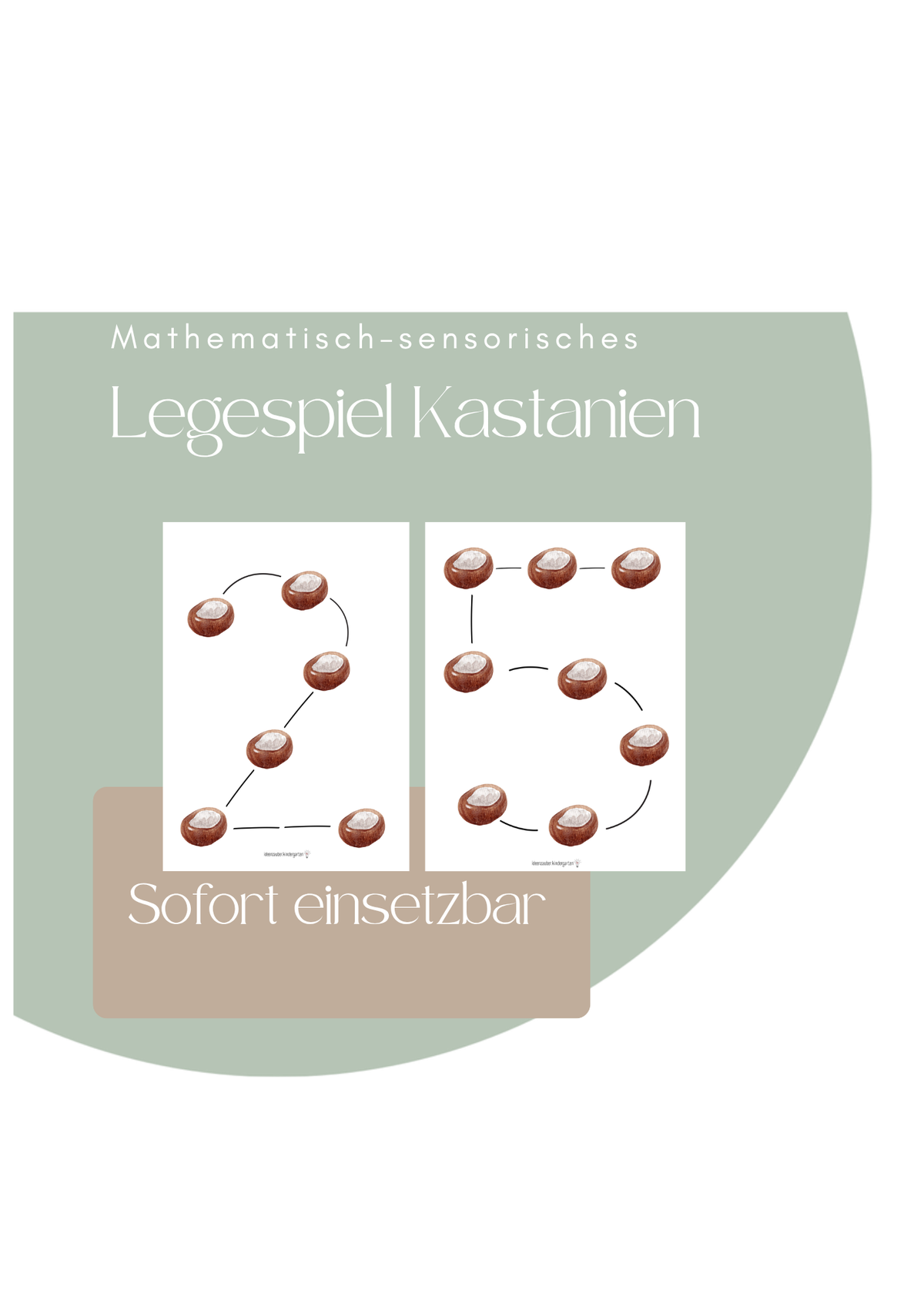 Mathematisch-sensorisches Legespiel Kastanie