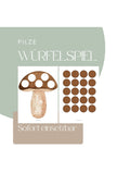 Würfelspiel Pilze, mathematisches Legespiel